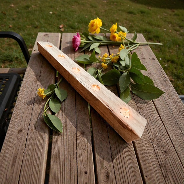 Rustic Tealight Centerpiece
