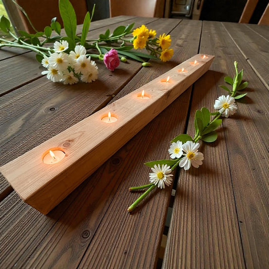Rustic Tealight Centerpiece
